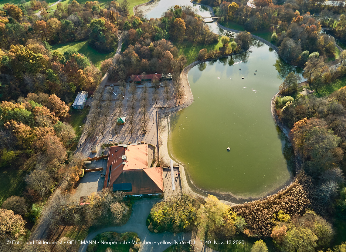 13.11.2020 - der Ostpark mit See und Biergarten in Neuperlach